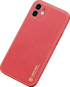 Dux Ducis Dux Ducis Yolo eleganckie etui pokrowiec ze skóry ekologicznej iPhone 12 czerwony 4