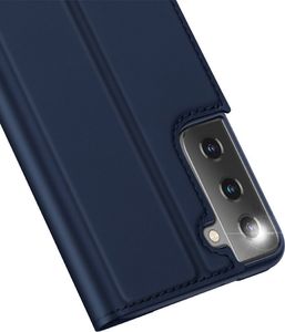 Dux Ducis DUX DUCIS Skin Pro kabura etui pokrowiec z klapką Samsung Galaxy S21 Ultra 5G niebieski 9