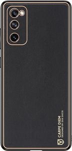 Dux Ducis Dux Ducis Yolo eleganckie etui pokrowiec ze skóry ekologicznej Samsung Galaxy S20 FE 5G czarny 2