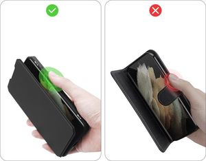 Dux Ducis DUX DUCIS Skin X kabura etui pokrowiec z klapką Samsung Galaxy S21 Ultra 5G czarny 10