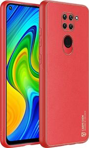 Dux Ducis Dux Ducis Yolo eleganckie etui pokrowiec ze skóry ekologicznej Xiaomi Redmi 10X 4G / Xiaomi Redmi Note 9 czerwony 3