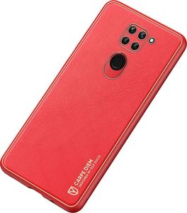 Dux Ducis Dux Ducis Yolo eleganckie etui pokrowiec ze skóry ekologicznej Xiaomi Redmi 10X 4G / Xiaomi Redmi Note 9 czerwony 4
