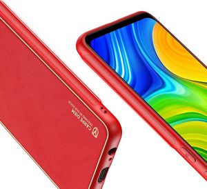 Dux Ducis Dux Ducis Yolo eleganckie etui pokrowiec ze skóry ekologicznej Xiaomi Redmi 10X 4G / Xiaomi Redmi Note 9 czerwony 8