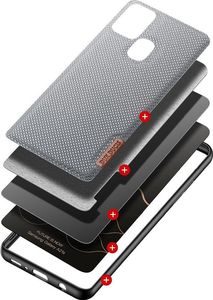 Dux Ducis Dux Ducis Fino etui pokrowiec pokryty nylonowym materiałem Samsung Galaxy A21S niebieski 2