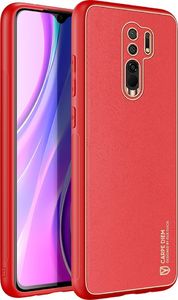Dux Ducis Dux Ducis Yolo eleganckie etui pokrowiec ze skóry ekologicznej Xiaomi Redmi 9 Czerwony 3
