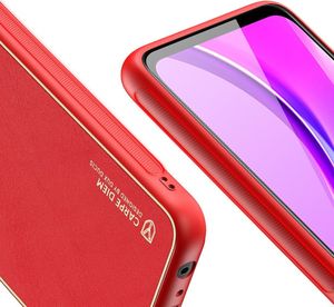 Dux Ducis Dux Ducis Yolo eleganckie etui pokrowiec ze skóry ekologicznej Xiaomi Redmi 9 Czerwony 8