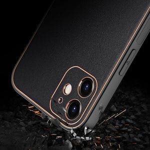 Dux Ducis Dux Ducis Yolo eleganckie etui pokrowiec ze skóry ekologicznej iPhone 12 czarny 11