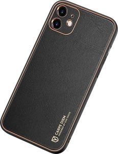 Dux Ducis Dux Ducis Yolo eleganckie etui pokrowiec ze skóry ekologicznej iPhone 12 czarny 4