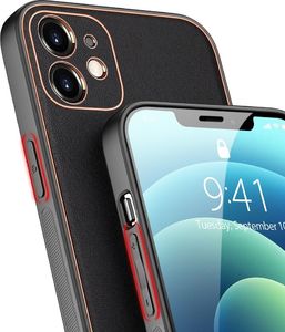 Dux Ducis Dux Ducis Yolo eleganckie etui pokrowiec ze skóry ekologicznej iPhone 12 czarny 7