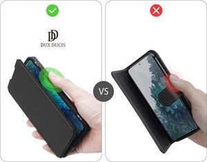 Dux Ducis DUX DUCIS Skin X kabura etui pokrowiec z klapką Samsung Galaxy S20 FE 5G czarny 10