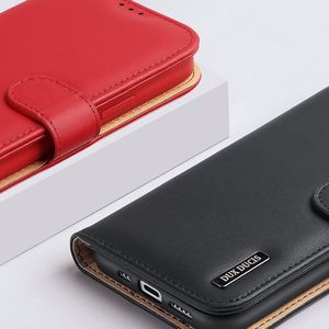Dux Ducis Dux Ducis Hivo skórzane etui z klapką pokrowiec ze skóry naturalnej portfel na karty i dokumenty iPhone 12 mini niebieski 18