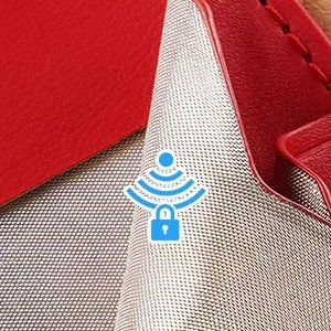 Dux Ducis Dux Ducis Hivo skórzane etui z klapką pokrowiec ze skóry naturalnej portfel na karty i dokumenty iPhone 12 mini czerwony 15