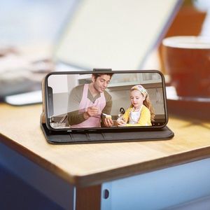 Dux Ducis Dux Ducis Hivo skórzane etui z klapką pokrowiec ze skóry naturalnej portfel na karty i dokumenty iPhone 12 mini czarny 15