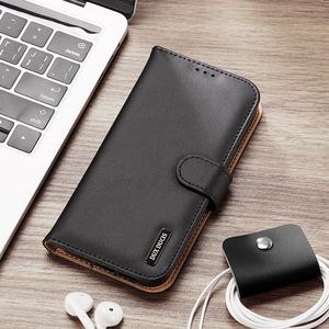 Dux Ducis Dux Ducis Hivo skórzane etui z klapką pokrowiec ze skóry naturalnej portfel na karty i dokumenty iPhone 12 mini czarny 29