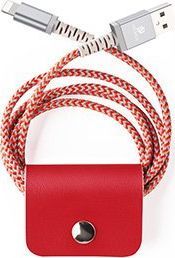 Dux Ducis Dux Ducis Hivo skórzane etui z klapką pokrowiec ze skóry naturalnej portfel na karty i dokumenty iPhone 12 Pro / iPhone 12 czerwony 14