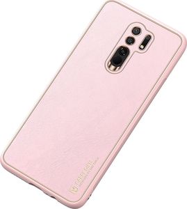 Dux Ducis Dux Ducis Yolo eleganckie etui pokrowiec ze skóry ekologicznej Xiaomi Redmi 9 różowu 4