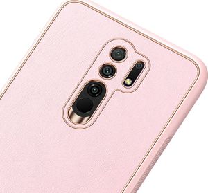 Dux Ducis Dux Ducis Yolo eleganckie etui pokrowiec ze skóry ekologicznej Xiaomi Redmi 9 różowu 6
