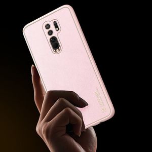 Dux Ducis Dux Ducis Yolo eleganckie etui pokrowiec ze skóry ekologicznej Xiaomi Redmi 9 różowu 9