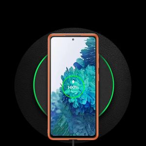Dux Ducis Dux Ducis Yolo eleganckie etui pokrowiec ze skóry ekologicznej Samsung Galaxy S20 FE 5G pomarańczowy 12