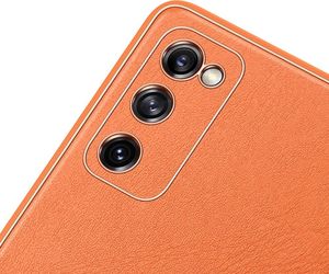 Dux Ducis Dux Ducis Yolo eleganckie etui pokrowiec ze skóry ekologicznej Samsung Galaxy S20 FE 5G pomarańczowy 6