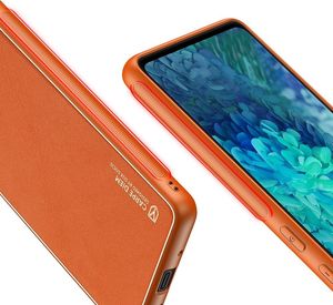 Dux Ducis Dux Ducis Yolo eleganckie etui pokrowiec ze skóry ekologicznej Samsung Galaxy S20 FE 5G pomarańczowy 8