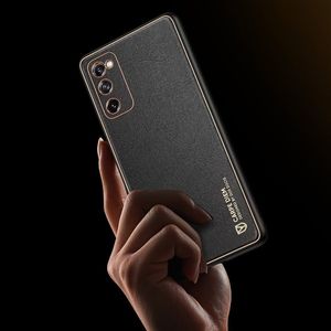 Dux Ducis Dux Ducis Yolo eleganckie etui pokrowiec ze skóry ekologicznej Samsung Galaxy S20 FE 5G czerwony 21