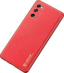 Dux Ducis Dux Ducis Yolo eleganckie etui pokrowiec ze skóry ekologicznej Samsung Galaxy S20 FE 5G czerwony 4