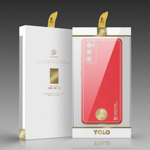 Dux Ducis Dux Ducis Yolo eleganckie etui pokrowiec ze skóry ekologicznej Samsung Galaxy S20 FE 5G czerwony 5
