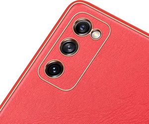 Dux Ducis Dux Ducis Yolo eleganckie etui pokrowiec ze skóry ekologicznej Samsung Galaxy S20 FE 5G czerwony 6