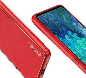 Dux Ducis Dux Ducis Yolo eleganckie etui pokrowiec ze skóry ekologicznej Samsung Galaxy S20 FE 5G czerwony 8
