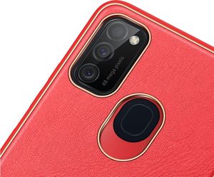 Dux Ducis Yolo eleganckie etui pokrowiec ze skóry Samsung Galaxy M30s czerwony 6