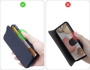 Dux Ducis DUX DUCIS Skin X kabura etui pokrowiec z klapką Samsung Galaxy A42 5G niebieski 10