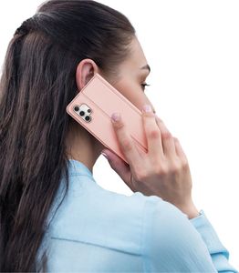 Dux Ducis DUX DUCIS Skin Pro kabura etui pokrowiec z klapką Samsung Galaxy A32 5G różowy 9