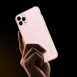 Dux Ducis Dux Ducis Yolo eleganckie etui pokrowiec ze skóry ekologicznej iPhone 12 Pro różowy 7