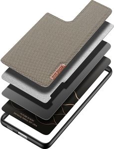 Dux Ducis Dux Ducis Fino etui pokrowiec pokryty nylonowym materiałem Samsung Galaxy S21 Ultra 5G zielony 6