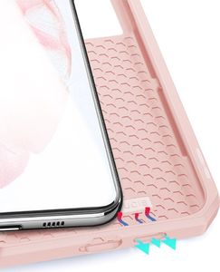 Dux Ducis DUX DUCIS Skin X kabura etui pokrowiec z klapką Samsung Galaxy S21 5G różowy 7
