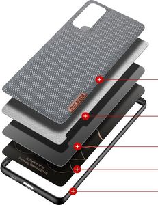 Dux Ducis Dux Ducis Fino etui pokrowiec pokryty nylonowym materiałem Samsung Galaxy S20 FE 5G niebieski 2