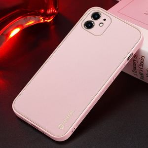 Dux Ducis Dux Ducis Yolo eleganckie etui pokrowiec ze skóry ekologicznej iPhone 12 różowy 21