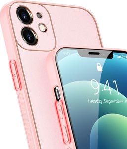 Dux Ducis Dux Ducis Yolo eleganckie etui pokrowiec ze skóry ekologicznej iPhone 12 różowy 7