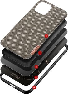 Dux Ducis Dux Ducis Fino etui pokrowiec pokryty nylonowym materiałem iPhone 12 Pro Max zielony 2