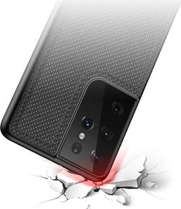 Dux Ducis Dux Ducis Fino etui pokrowiec pokryty nylonowym materiałem Samsung Galaxy S21 Ultra 5G czarny 6