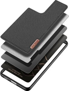 Dux Ducis Dux Ducis Fino etui pokrowiec pokryty nylonowym materiałem Samsung Galaxy S21 Ultra 5G czarny 7