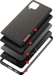 Dux Ducis Dux Ducis Fino etui pokrowiec pokryty nylonowym materiałem Samsung Galaxy A42 5G zielony 2