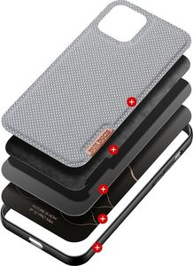 Dux Ducis Dux Ducis Fino etui pokrowiec pokryty nylonowym materiałem iPhone 12 Pro Max niebieski 2