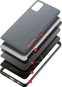 Dux Ducis Dux Ducis Fino etui pokrowiec pokryty nylonowym materiałem Samsung Galaxy A41 niebieski 2