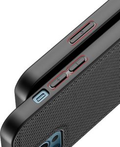 Dux Ducis Dux Ducis Fino etui pokrowiec pokryty nylonowym materiałem iPhone 12 Pro / iPhone 12 czarny 7