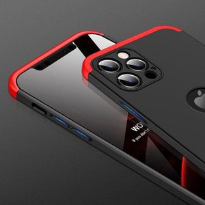 GKK GKK 360 Protection Case etui na całą obudowę przód + tył iPhone 12 Pro Max czarno-czerwony 2