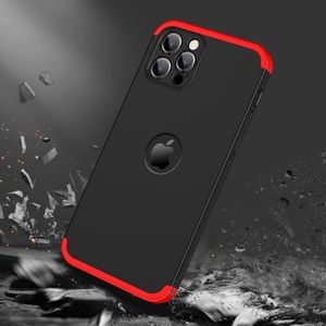 GKK GKK 360 Protection Case etui na całą obudowę przód + tył iPhone 12 Pro Max czarno-czerwony 4