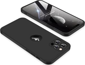 GKK GKK 360 Protection Case etui na całą obudowę przód + tył iPhone 12 Pro / iPhone 12 czarny 8