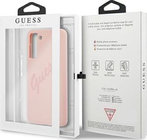 Guess Guess GUHCS21SLSVSPI S21 G991 różowy/pink hardcase Script Vintage 8